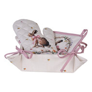 Clayre &amp; Eef | Broodmand Beige Bruin 35x35x8 cm | EWC47