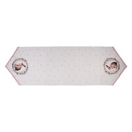 Clayre &amp; Eef | Tafelloper Beige Bruin 50x160 cm | EWC65