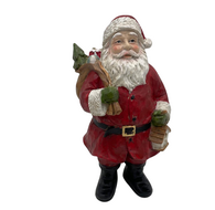 Beeld Kerstman cadeautjes 25 x 14 cm - Sommerfield