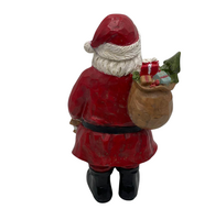 Beeld Kerstman cadeautjes 25 x 14 cm - Sommerfield