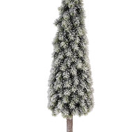 Clayre &amp; Eef | Kunstkerstboom Groen Bruin &oslash; 18x78 cm | 50849