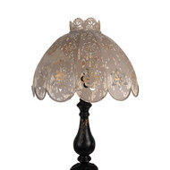 Clayre &amp; Eef | Tafellamp Zwart Grijs &oslash; 41x75 cm E27/max 1x60W | 5LMC0055