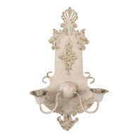 Clayre &amp; Eef | Wandlamp Beige Groen 40x18x70 cm E14/max 2x25W | 5LMP380