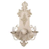 Clayre &amp; Eef | Wandlamp Beige Groen 40x18x70 cm E14/max 2x25W | 5LMP380