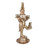 Clayre &amp; Eef | Decoratie Beeld Konijn Goudkleurig 35x22x58 cm | 5PR0158