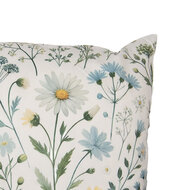 Clayre &amp; Eef | Kussenhoes Beige Groen 45x45 cm | KT021.442