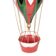 Clayre &amp; Eef | Decoratie luchtballon Rood Wit &oslash; 26x62 cm | 5Y1406