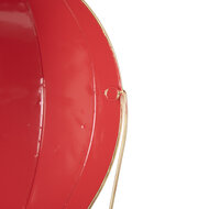 Clayre &amp; Eef | Decoratie luchtballon Rood Wit 26x14x62 cm | 5Y1407