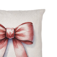 Clayre &amp; Eef | Kussenhoes Beige Roze 45x45 cm | KT021.447