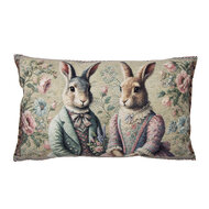 Clayre &amp; Eef | Kussenhoes Groen Bruin 35x50 cm | KT036.056