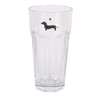 Clayre &amp; Eef | Waterglas Transparant &oslash; 8x15 cm / 320 ml | PWSGL0009