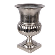 Clayre &amp; Eef | Decoratie Vaas Zilverkleurig &oslash; 20x29 cm | 6AL0078