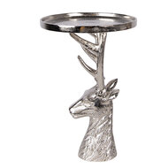 Clayre &amp; Eef | Schaal op voet Zilverkleurig &oslash; 25x38 cm | 6AL0085