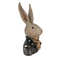 Clayre &amp; Eef | Decoratie Konijn Beige Groen 13x10x23 cm | 6PR6030