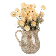Clayre &amp; Eef | Decoratieve Schenkkan Beige Groen 20x16x20 cm | 6CE2413L