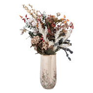 Clayre &amp; Eef | Vaas Beige Groen &oslash; 16x36 cm | 6CE2416L