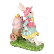 Clayre &amp; Eef | Decoratie Konijn Wit Groen 19x11x23 cm | 6PR5949