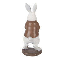 Clayre &amp; Eef | Decoratie Konijn Wit Bruin 7x7x16 cm | 6PR5970