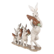 Clayre &amp; Eef | Decoratie Konijnen Beige Bruin 34x13x33 cm | 6PR5983