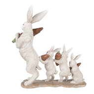 Clayre &amp; Eef | Decoratie Konijnen Beige Bruin 34x13x33 cm | 6PR5983