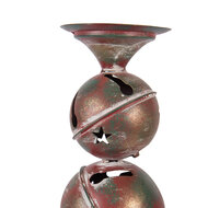 Clayre &amp; Eef | Kandelaar Koperkleurig Rood &oslash; 16x44 cm | 6Y5988