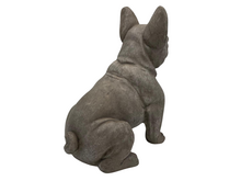 Beeld hond Franse buldog grijs zittend polystone 42x43 cm | 819314 | Countryfield 