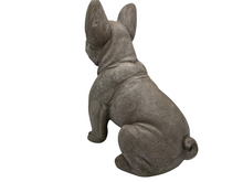 Beeld hond Franse buldog grijs zittend polystone 42x43 cm | 819314 | Countryfield 