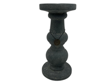 Brynxz Grandeur Vintage Kandelaar - Grijs steenlook -  Maat M Hoogte 27 cm - Candleholder