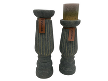 Brynxz Luxe Majestic Vintage Kandelaar - Grijs -  Maat L Hoogte 32 cm - Candleholder