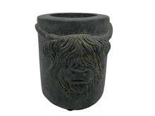 Brynxz Waxinehouder Scotty Majestic - Schotse Hooglander - &Oslash;11x12 cm Grijs