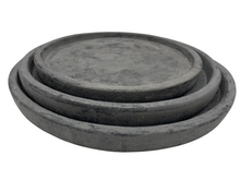 Brynxz Set van 3 Majestic Vintage Borden &ndash; Basic Stone Black - Grijs - Aardewerk 