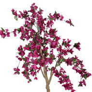 Clayre &amp; Eef | Decoratie Bougainvillea boom paars Groen 100x100x150 cm | 5PL0219