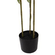 Clayre &amp; Eef | Kunstplant Palm Groen Zwart 25x25x180 cm | 5PL0231