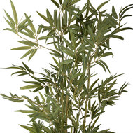 Clayre &amp; Eef | Kunstplant Bamboe Groen Zwart 35x35x160 cm | 5PL0232