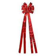 Clayre &amp; Eef | Decoratie Strik Rood Goudkleurig 33x135 cm | 65975R