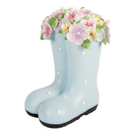 Clayre &amp; Eef | Decoratie Laars Blauw Wit 20x18x26 cm | 6PR5946