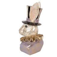 Clayre &amp; Eef | Decoratie Konijn Beige Paars 14x12x27 cm | 6PR5965