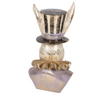 Clayre &amp; Eef | Decoratie Konijn Beige Paars 14x12x27 cm | 6PR5965