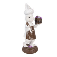 Clayre &amp; Eef | Decoratie Konijn Wit Bruin 15x11x32 cm | 6PR5968