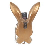 Clayre &amp; Eef | Decoratie Konijn Goudkleurig Zwart 17x11x25 cm | 6PR6004