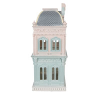 Clayre &amp; Eef | Decoratie Huis Blauw Roze 19x15x38 cm | 6PR6005