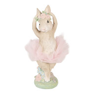 Clayre &amp; Eef | Decoratie Konijn Beige Roze 10x9x27 cm | 6PR6078