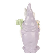 Clayre &amp; Eef | Decoratie Kabouter Wit Paars 16x10x30 cm | 6PR6079