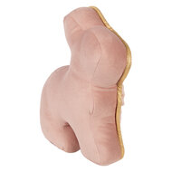 Clayre &amp; Eef | Deurstopper/Kussen Roze Goudkleurig 29x10x27 cm | TW0629