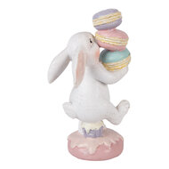 Clayre &amp; Eef | Decoratie Konijn Wit Roze 8x6x14 cm | 6PR5973