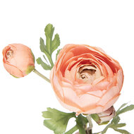 Clayre &amp; Eef | Kunstbloem Ranonkel Oranje Groen 6x10x52 cm | 5PL0234O