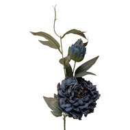 Clayre &amp; Eef | Decoratie tak met bloemen Blauw Groen 14x14x78 cm | 5PL0244BL