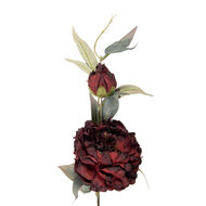 Clayre &amp; Eef | Decoratie tak met bloemen Rood Groen 14x14x78 cm | 5PL0244BU