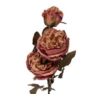 Clayre &amp; Eef | Decoratie tak met bloemen Roze Groen 12x15x70 cm | 5PL0245P