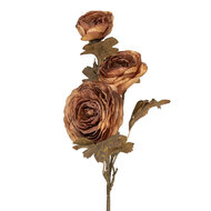 Clayre &amp; Eef | Decoratie tak met bloemen Bruin Groen 10x12x70 cm | 5PL0248GR